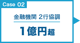 Case02 金融機関 2行協調 1億円超